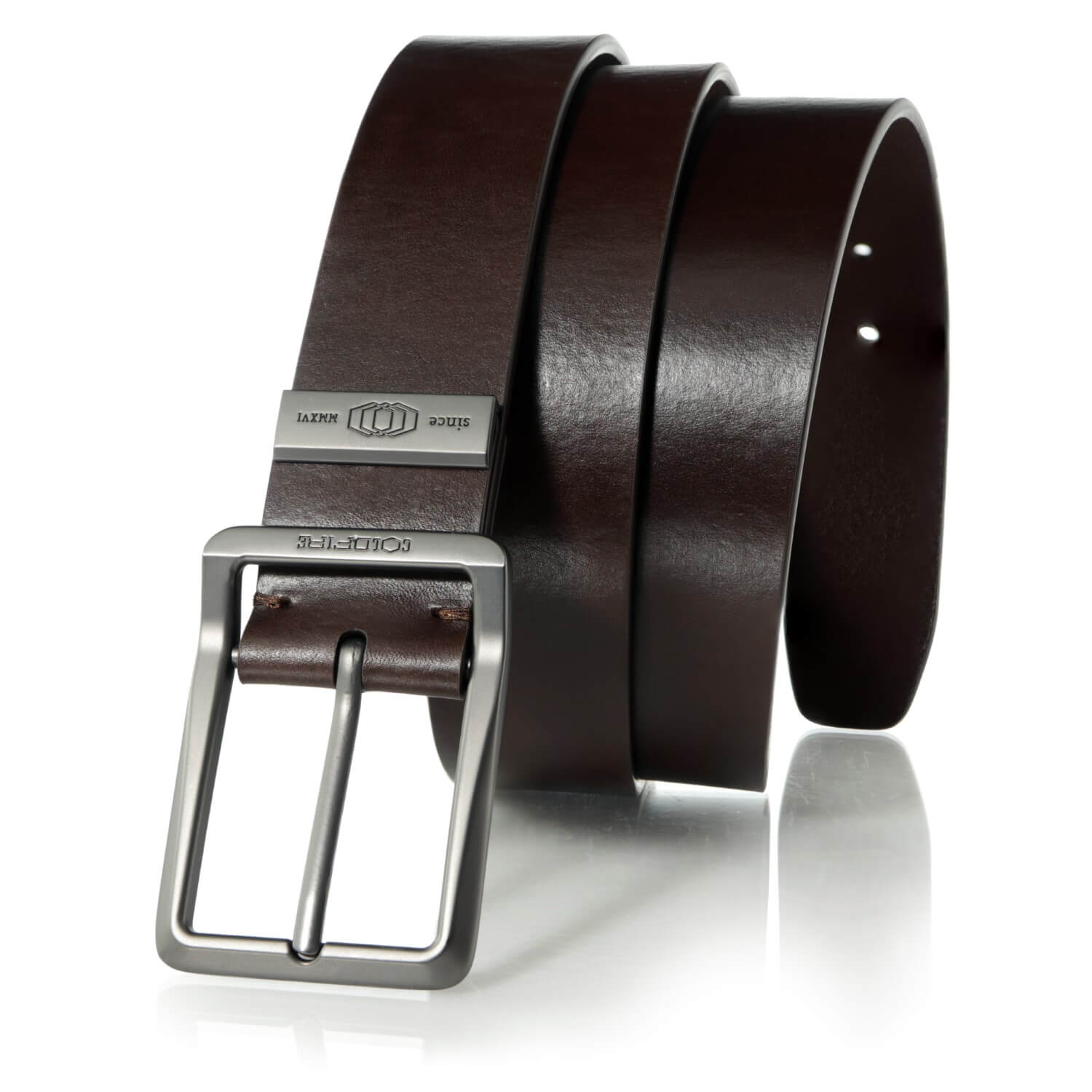 Classic Leather Belt Brown - Nordic EDC