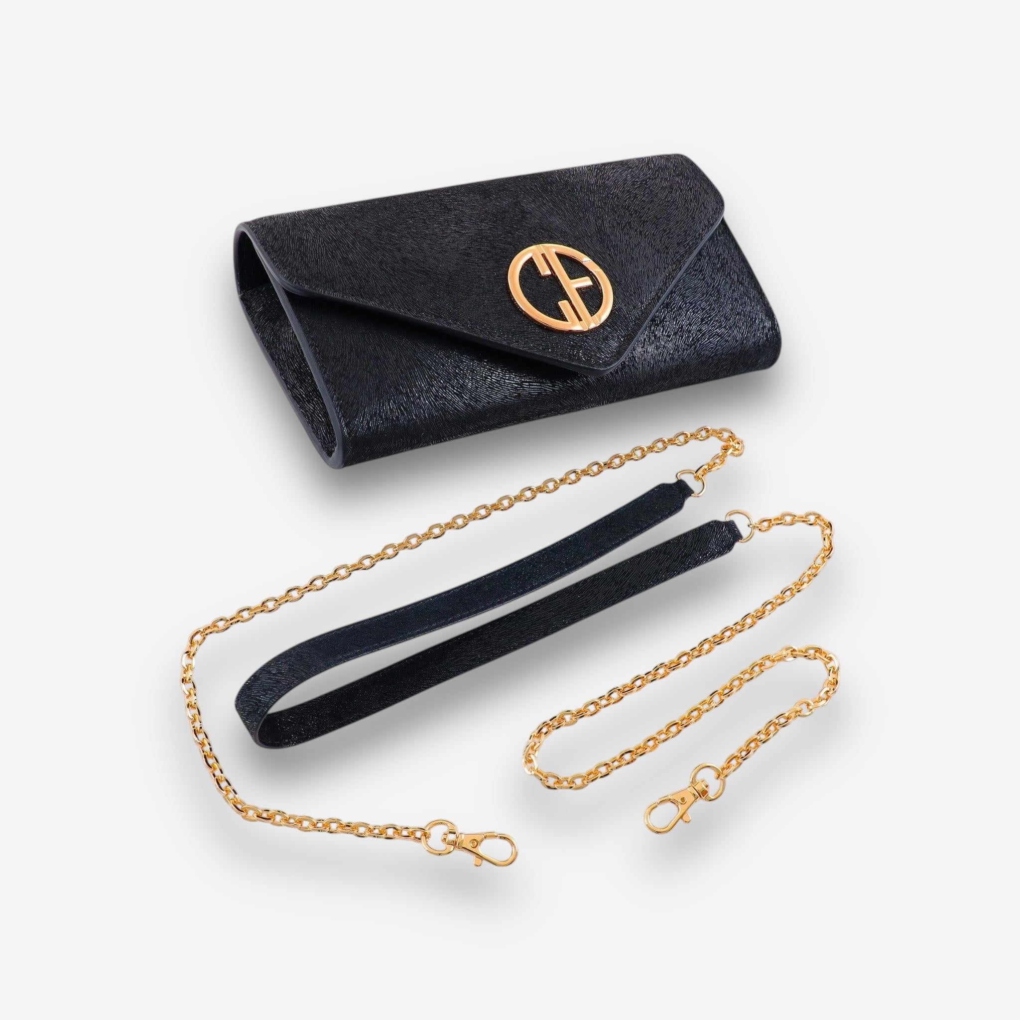 Whisper Gold - Black Pony-crossbody bag-COLDFIRE