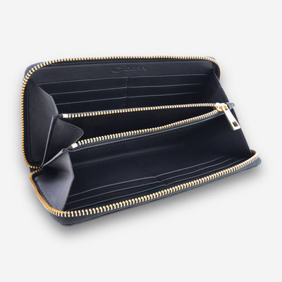 TE - Accordion Zip Around RFID Wallet for Women (Gold) - COLDFIRE