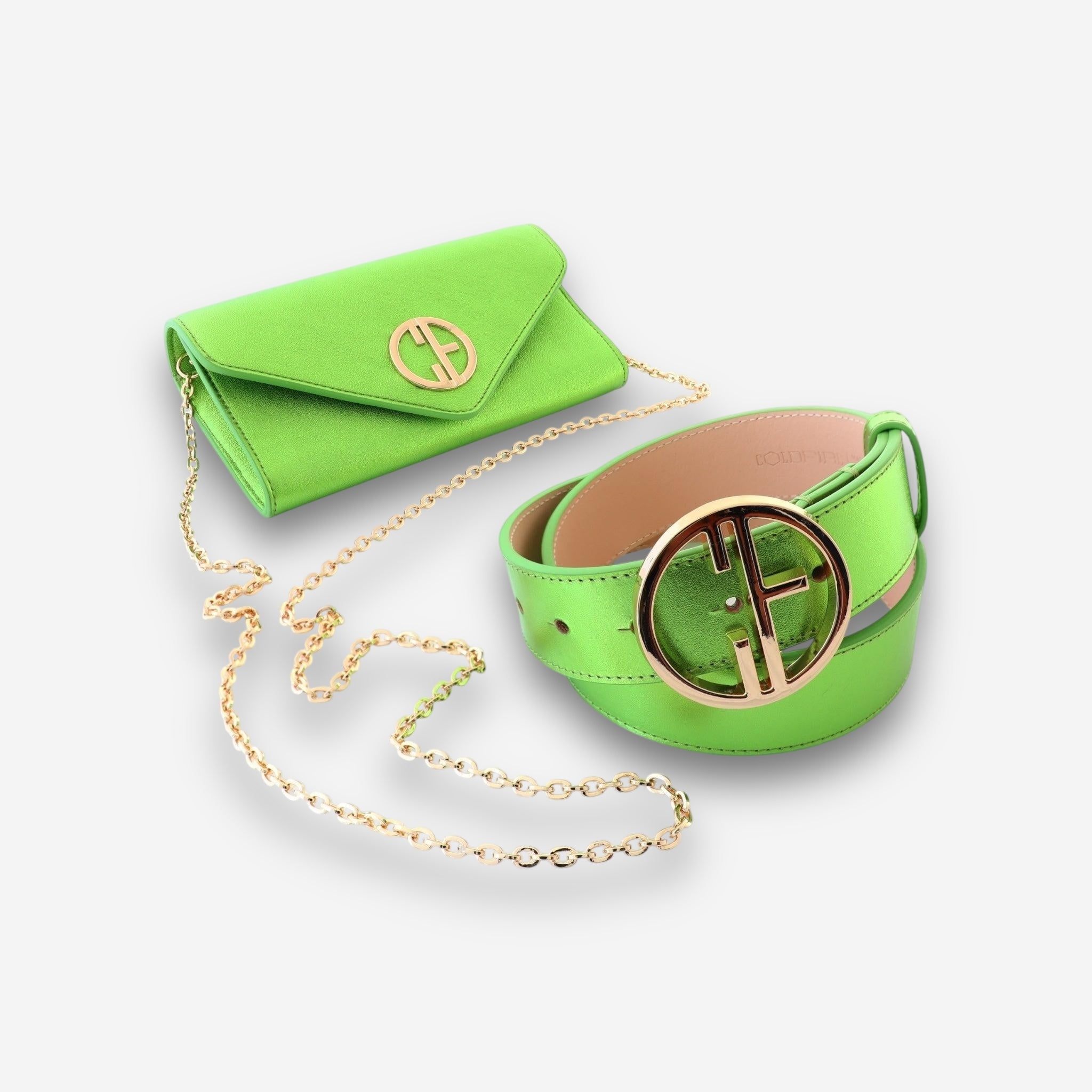 Whisper Set - Fresh Green-Small handbag and belt-COLDFIRE