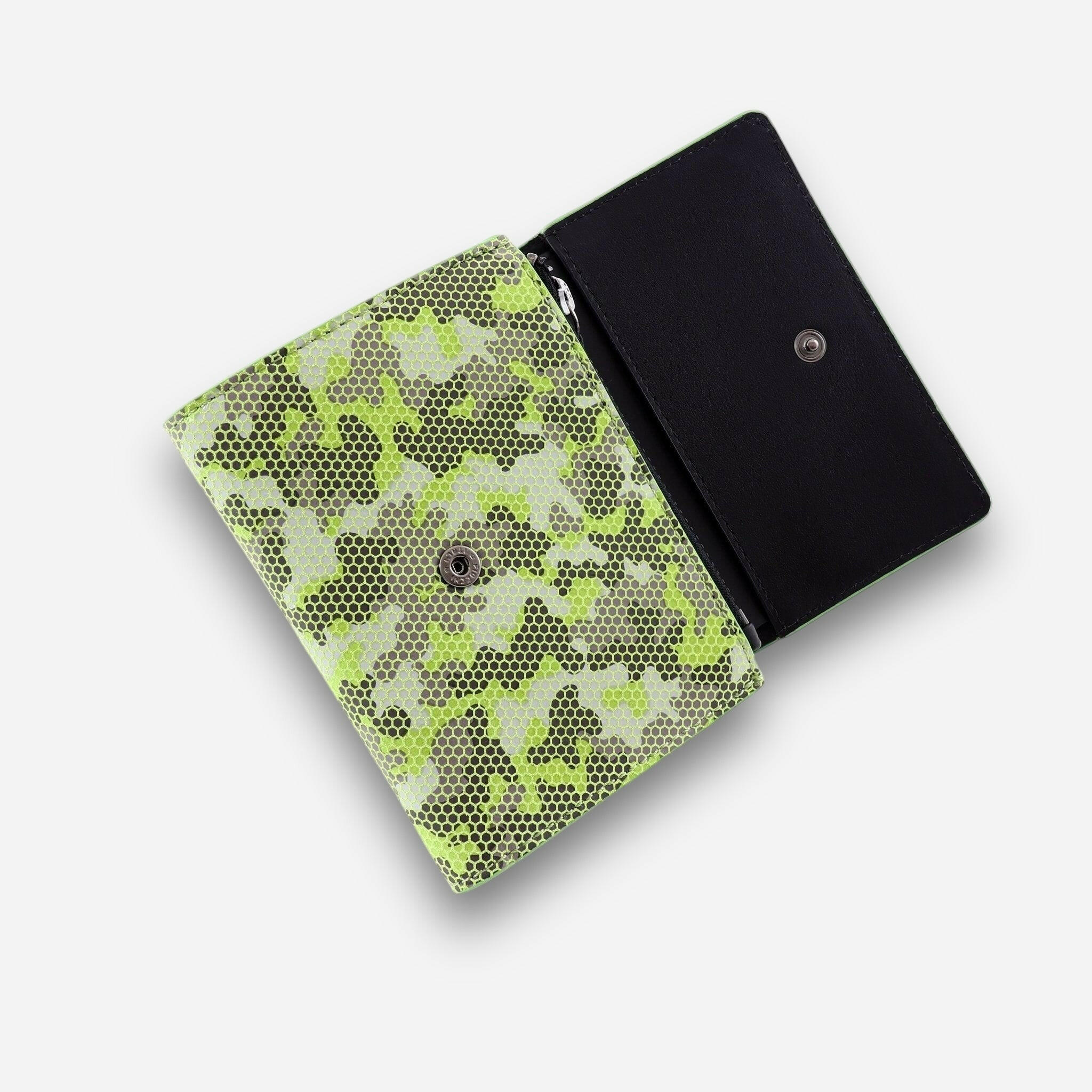 Unisex Wallet 8cc & Zip Pocket - Lime | COLDFIRE - COLDFIRE