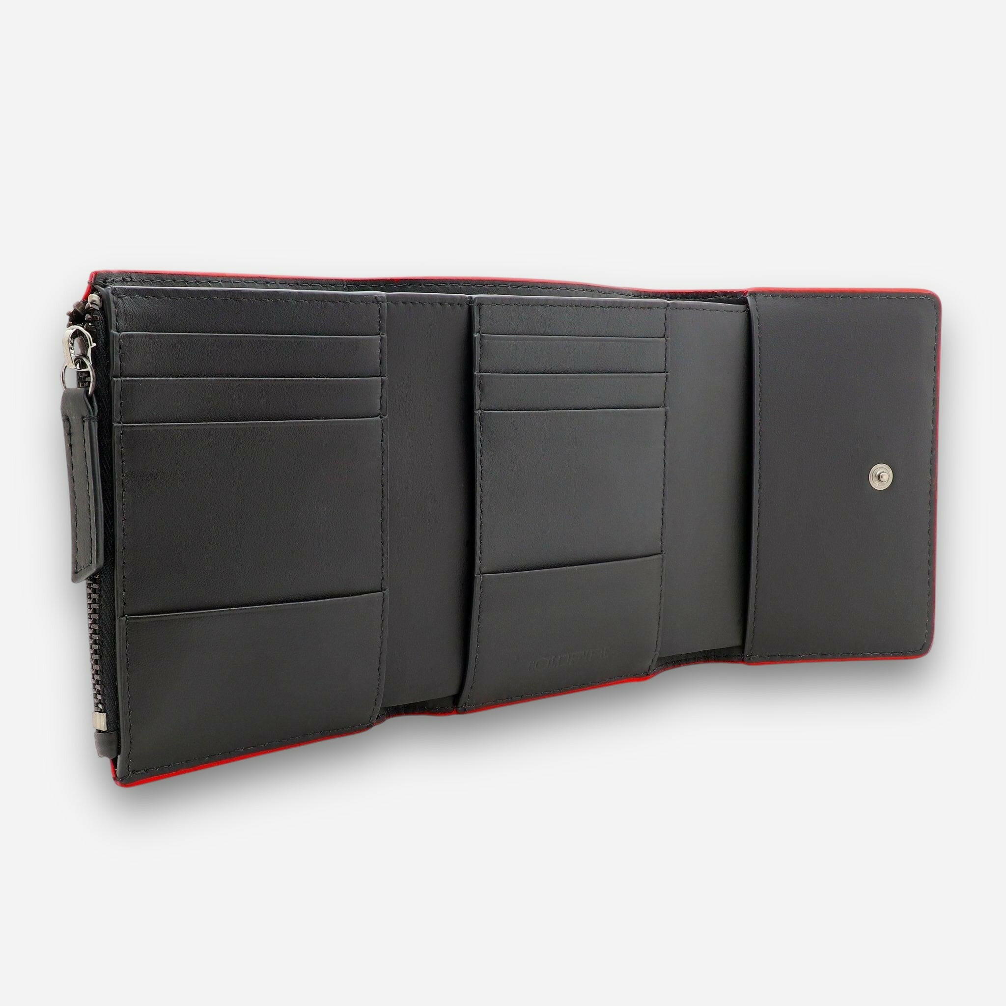 Unisex Wallet 8cc & Zip Pocket - Red | COLDFIRE - COLDFIRE