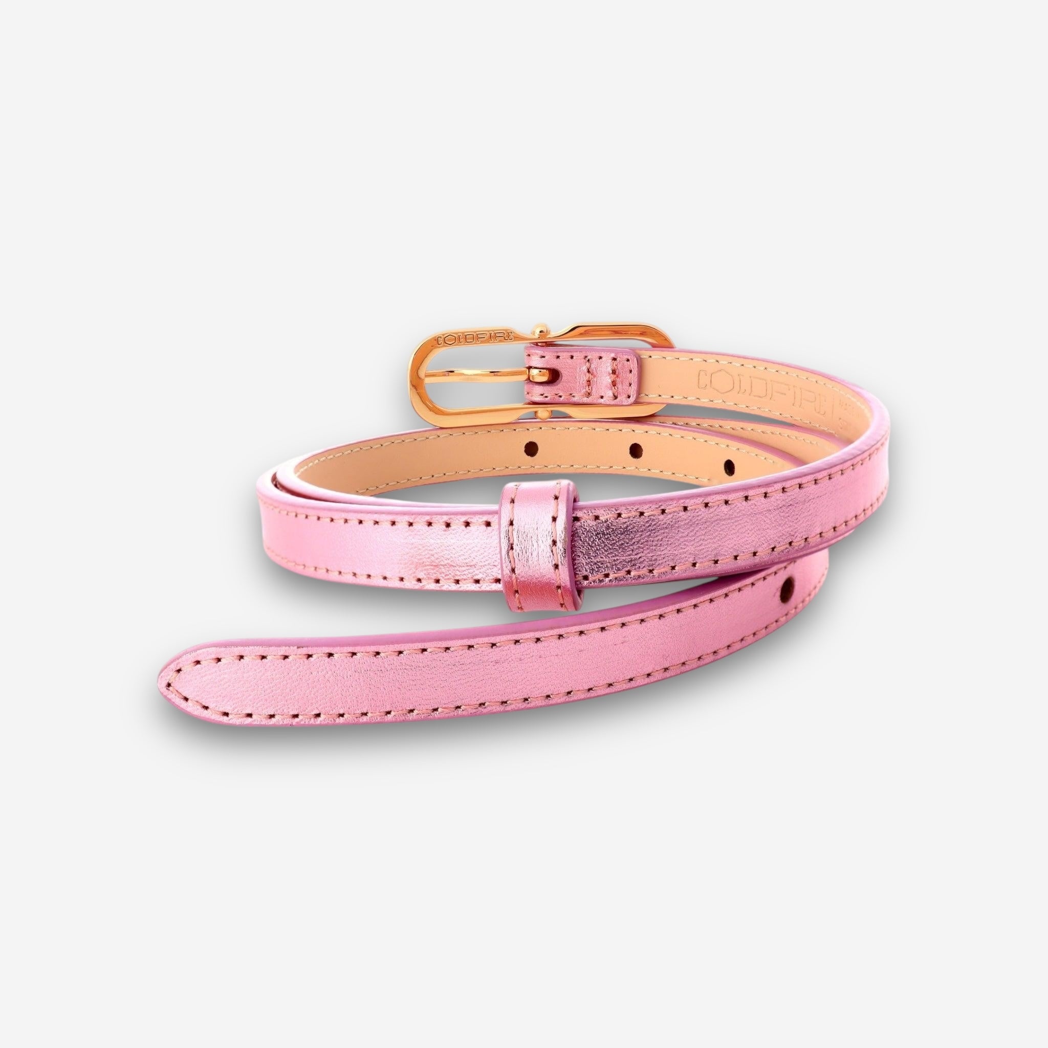 Solstice Gold - Malin Pale Pink-women's belt-COLDFIRE