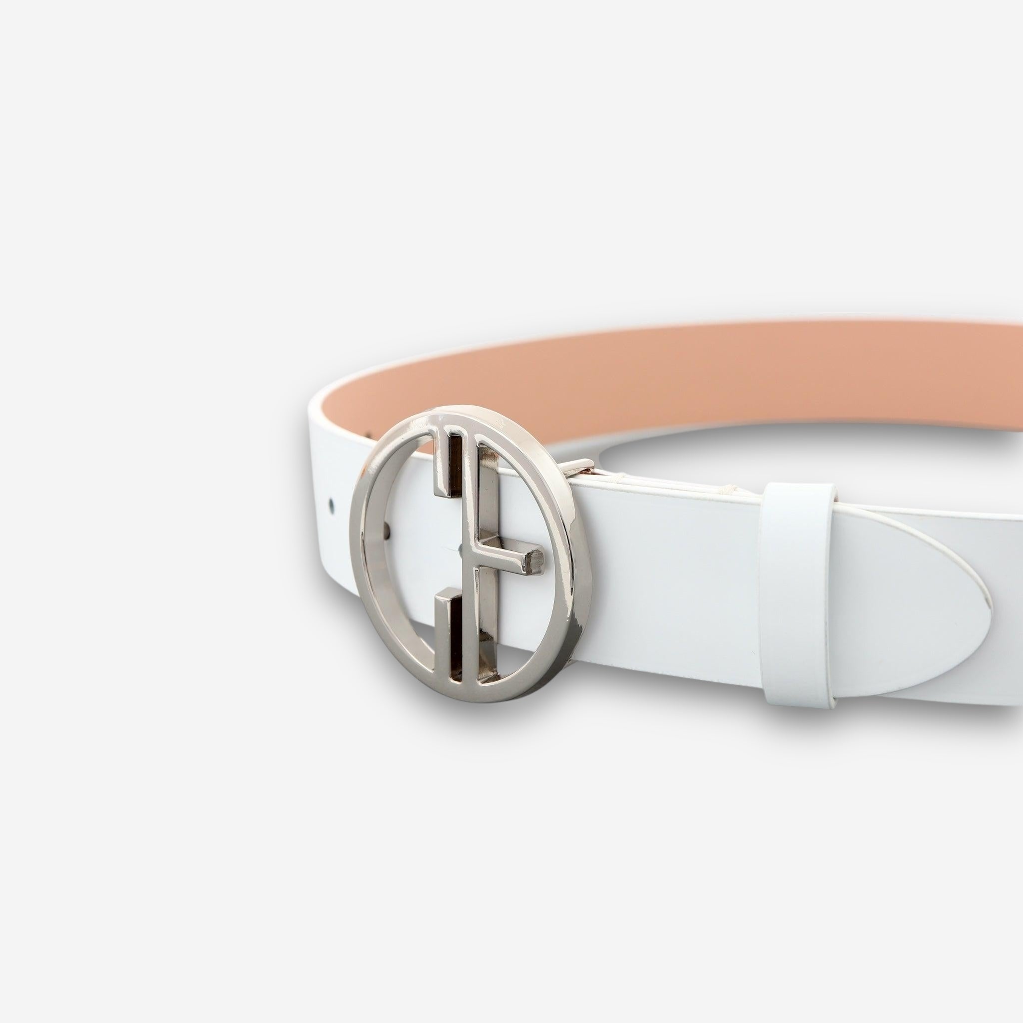 Aura Belt - White - Silver-women's belt-COLDFIRE